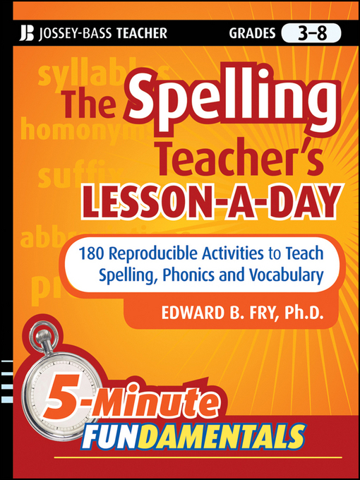 Title details for The Spelling Teacher's Lesson-a-Day by Edward B. Fry - Available